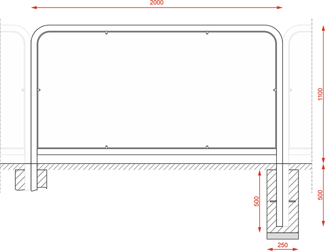 Ekran przeciwbłotny typ poznański tzw. ramka